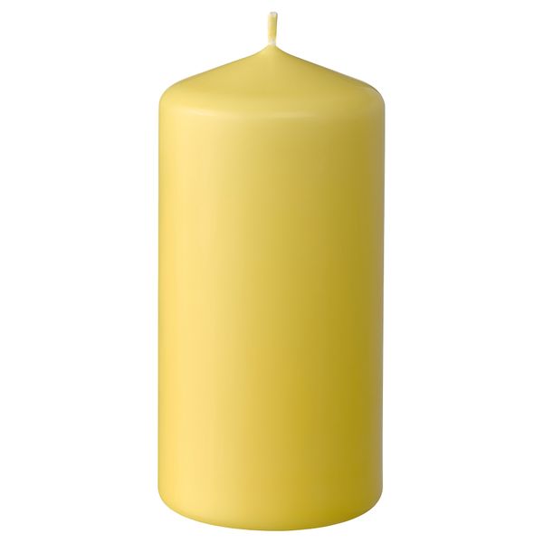 Неароматическая формовая свеча, желтый, 14 см IKEA DAGLIGEN ДАГЛИГЕН 705.928.76 - фото 1