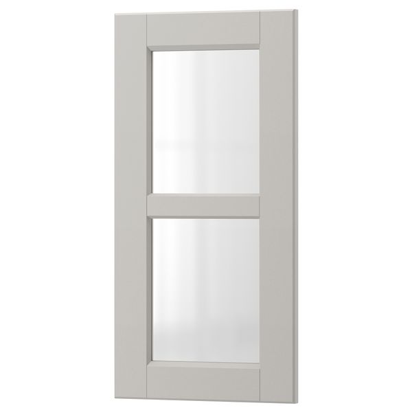 Стеклянная дверь ЛЕРХЮТТАН, светло-серый - схема-чертеж с размерами