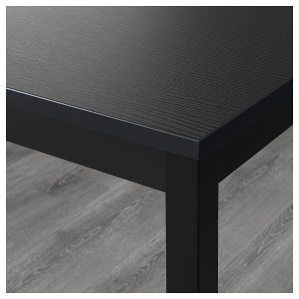 Стол и 4 стула ТЭРЕНДО / ГУНДЕ, черный (110 см) - схема-чертеж с размерами