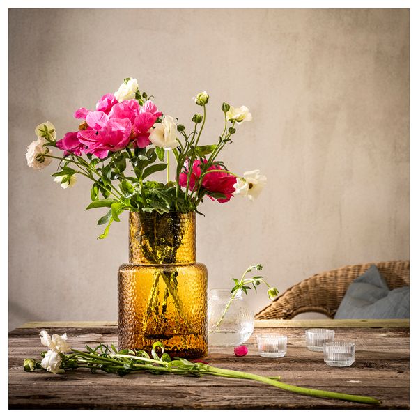 Ваза, с рисунком, коричневый, 26 см IKEA KONSTFULL КОНСТФУЛЛ 805.360.31 - фото 4