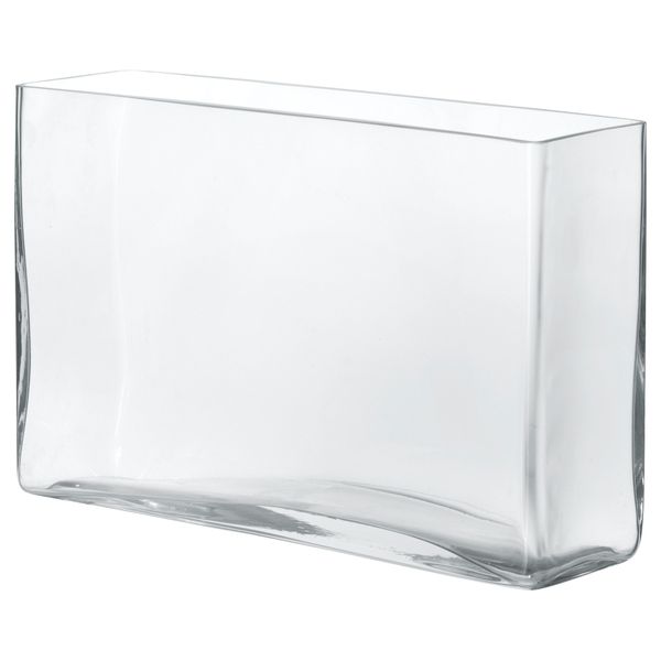 Ваза РЕКТАНГЕЛЬ, прозрачное стекло (18 см) - фото 1
