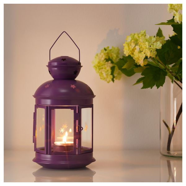 Фонарь для/греющей свечи,д/дома/улицы РОТЕРА, сиреневый (21 см) - схема-чертеж с размерами