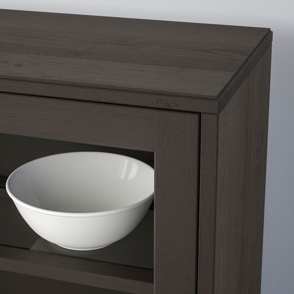 Комбинация с раздвижными дверьми, темно-коричневый 242x47x212 см IKEA HAVSTA ХАВСТА 092.659.01 - фото 5