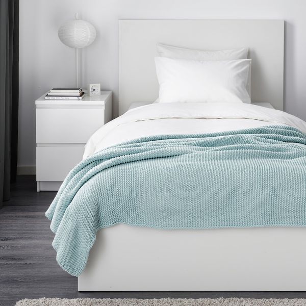 Плед, голубой 130x170 см IKEA INGABRITTA ИГАБРИТТА 103.740.65 - схема-чертеж с размерами