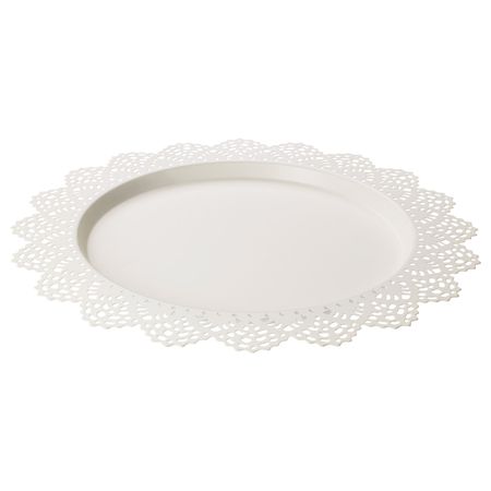 Тарелка для свечи, белый 37 см IKEA SKURAR СКУРАР 603.805.87