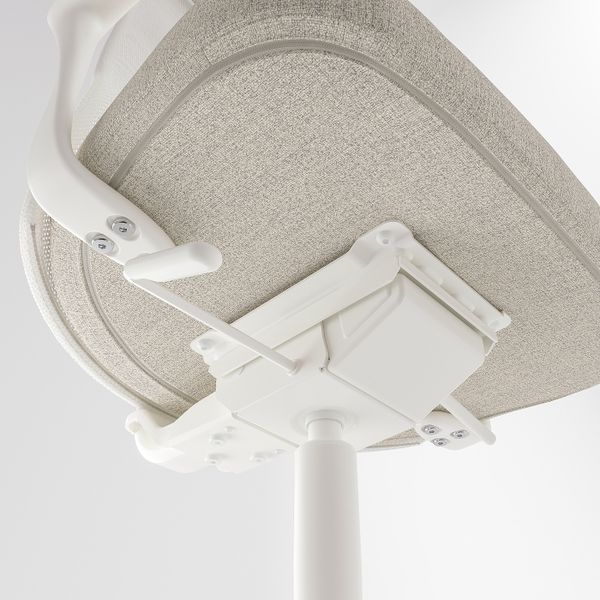 Вращающееся легкое кресло, Гуннаред бежевый, белый IKEA JÄRVFJÄLLET ЭРВФЬЕЛЛЕТ 693.047.06 - фото 6