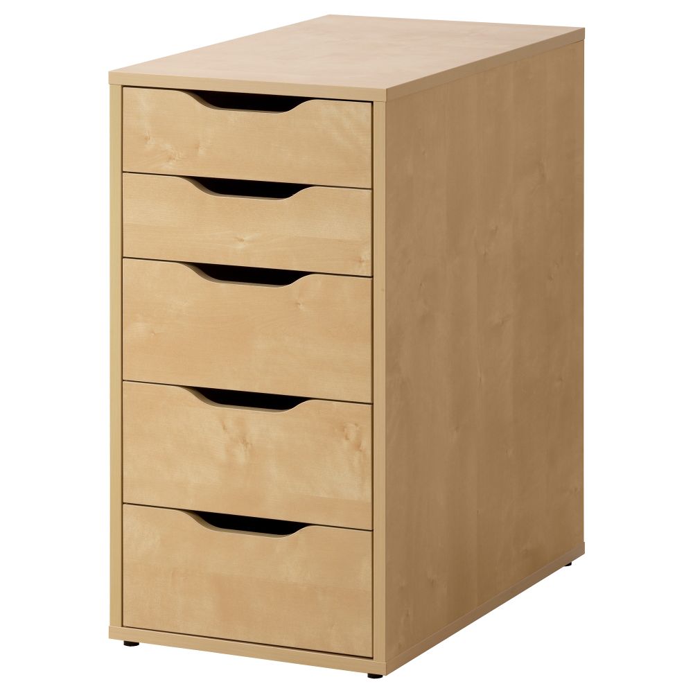 Тумба с ящиками АЛЕКС, под березу (36x70 см) - схема-чертеж с размерами