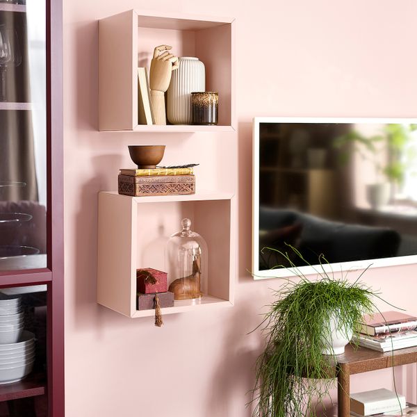 Навесной модуль, бледно-розовый 35x25x35 см IKEA EKET ЭКЕТ 094.423.67 - фото 5