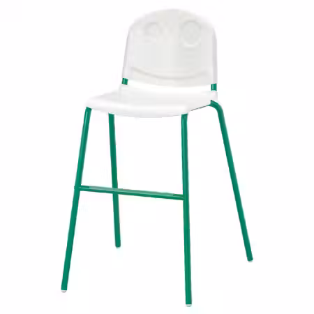VILDGÅS Детский стул - белый/зеленый