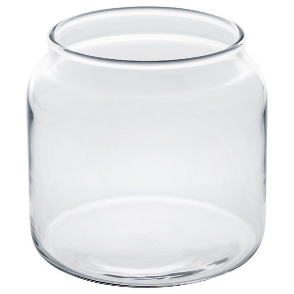 Ваза/подсвечник для греющей свечи, стекло 10 см IKEA MJÖLKIG МЬЁЛКИГ 805.229.20 - фото 1