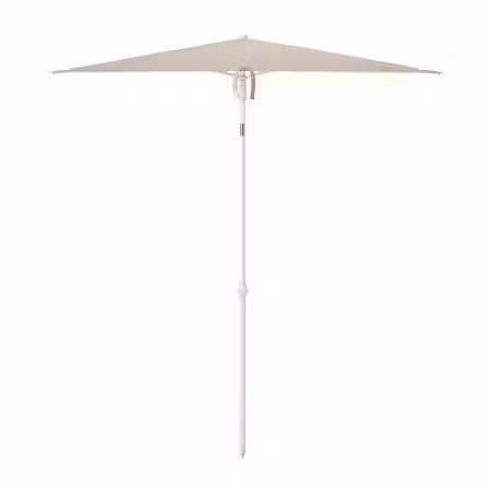 TVETÖ Зонт от солнца - наклонный/серо-бежевый белый 180x145 см