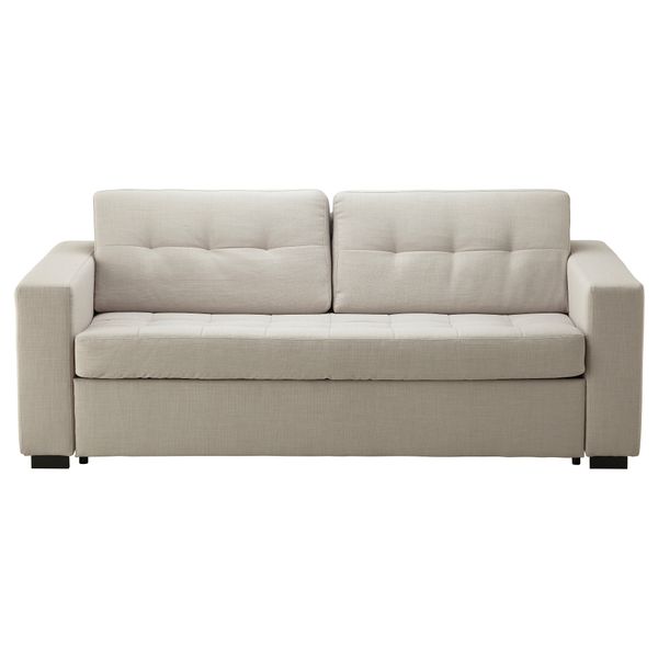 Диван-кровать 3-местный КЛАГСТОРП, Бальг светло-бежевый - фото 2