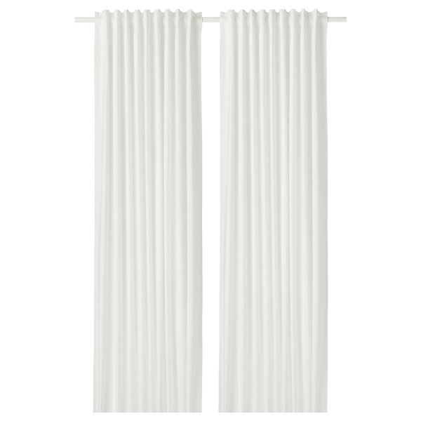 Гардины, 1 пара МИЛДРИД, белый, белый (145x300 см) - фото 1