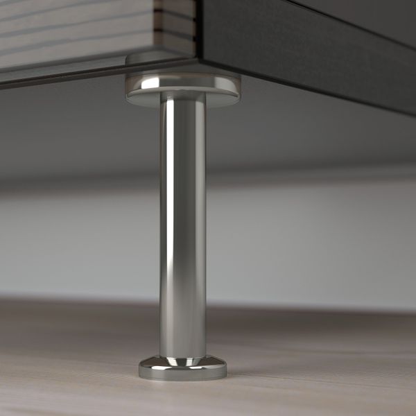 Комбинация для хранения с дверцами/ящ, черно-коричневый/СЕЛЬСВ/СТАЛЛАРП глянцевый, коричневый 120x40x74 см IKEA БЕСТО 192.684.14 - схема-чертеж с размерами