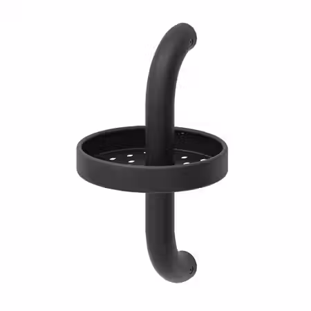 BÄSINGEN БЭСИНГЕН Полка для ванной - антрацит 16x29 см