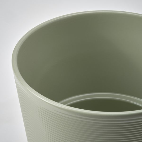 Кашпо, светло-зеленый, 15 см IKEA BROKSPIREA 705.865.97 - схема-чертеж с размерами