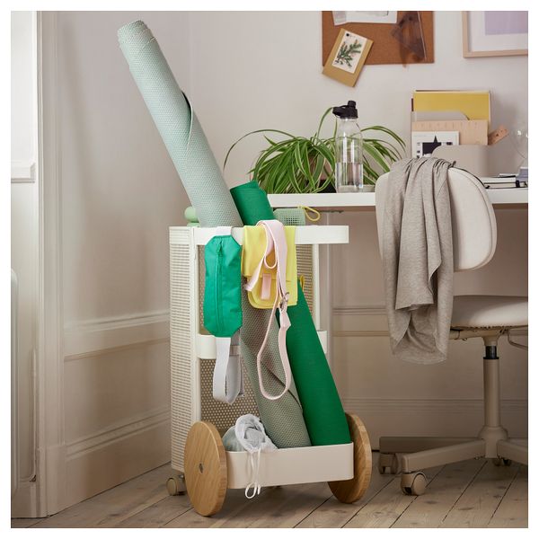 Тележка, белый, 42x39x65 см IKEA DAJLIEN 305.572.62 - фото 5