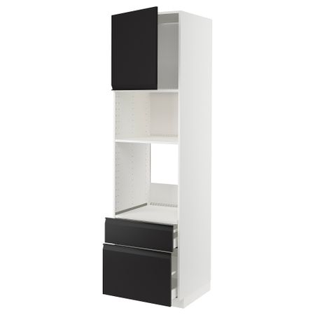 Высокий шкаф для духовки, СВЧ, дверца, 2 ящика IKEA METOD МЕТОД, MAXIMERA МАКСИМЕРА 294.928.46
