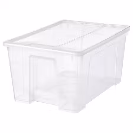 SAMLA Контейнер с крышкой - прозрачный 57x39x28 см/45 л