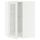Угловой навесной шкаф с вращающающейся секцией, стеклянными дверцами МЕТОД, белый, Сэведаль белый