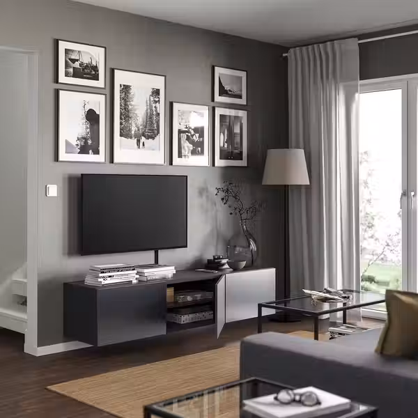 BESTÅ Тумба под ТВ, с дверцами - фото 3