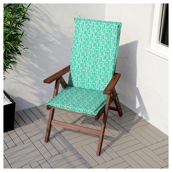 Садовое кресло, регулируемая спинка ЭПЛАРО, складной коричневый коричневая морилка коричневый - фото 5