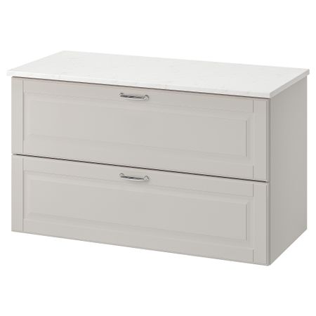 Шкаф для раковины с 2 ящиками, 102x49x60 cm IKEA TOLKEN ТОЛКЕН, GODMORGON ГОДМОРГОН 592.955.09