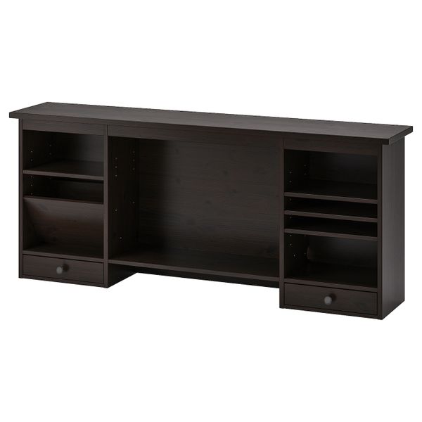 Дополнительный модуль для стола, черно-коричневый 152x63 см IKEA HEMNES ХЕМНЭС 403.847.89 - фото 1