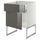 Напольный шкаф с ящиком, дверью МЕТОД / МАКСИМЕРА, белый, Рингульт серый