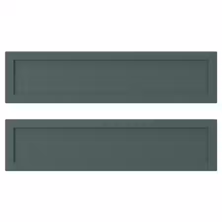 ASPUDDEN Фронтальная панель ящика - темный серо-зеленый 40x10 см