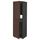 Высокий шкаф для холодильник, морозильник, черный, Sinarp коричневый, 60x60x200 см IKEA METOD МЕТОД 794.054.94