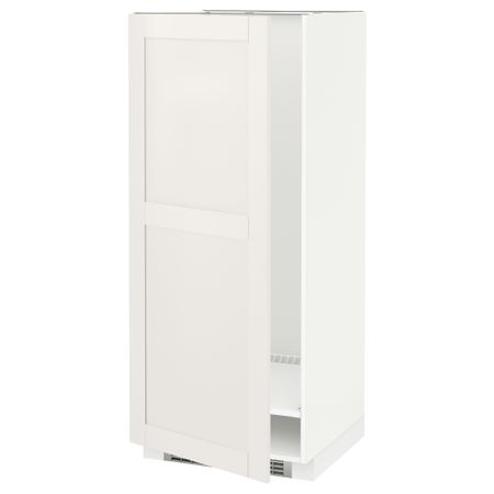 Высокий шкаф для холодильника или морозильника, МЕТОД, белый, Сэведаль белый