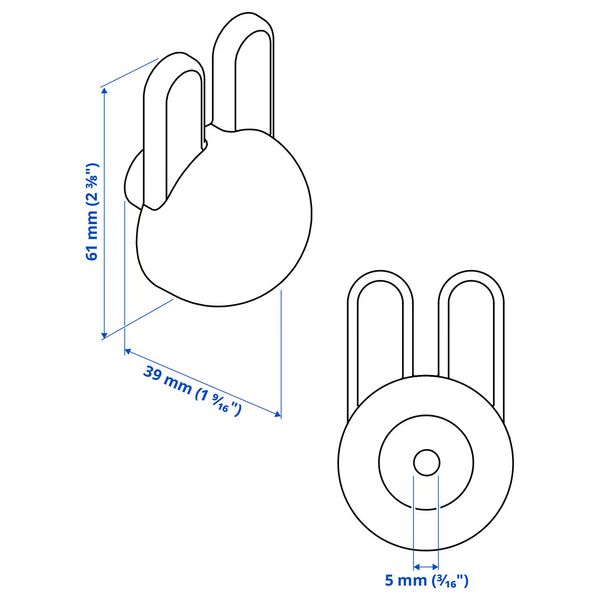IKEA, дополнительный ракурс - схема-чертеж с размерами