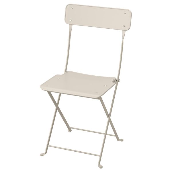 Садовый стул, складной бежевый IKEA SALTHOLMEN САЛЬТХОЛЬМЕН 903.761.74 - фото 1