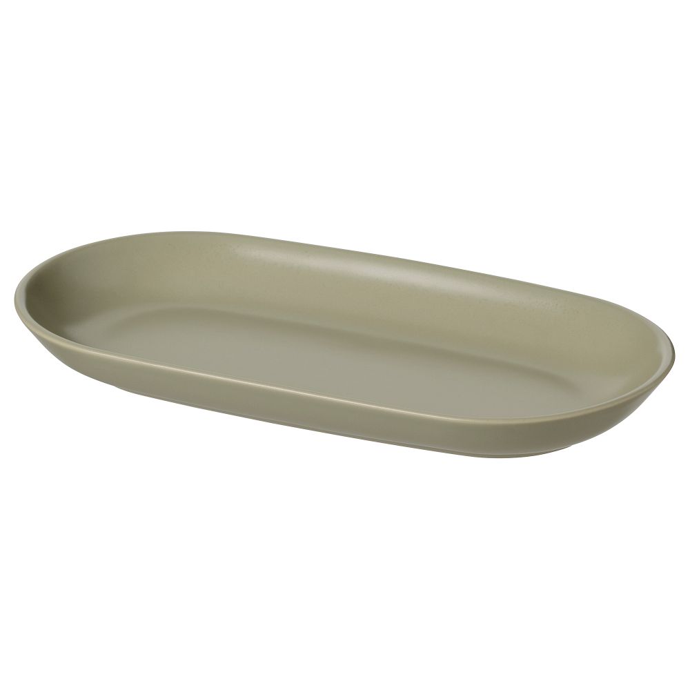 Блюдо, 27x14 см, матовая поверхность зеленый IKEA FÄRGKLAR ФЭРГКЛАР 805.409.62 - фото 1