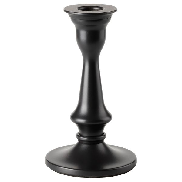 Подсвечник, серый 15 см IKEA FLERTYDIG ФЛЕРТИДИГ 904.979.39 - фото 1