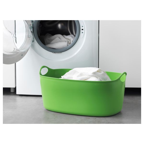 Гибкая корзина для белья, для дома/улицы ТОРКИС, зеленый (35 л) - схема-чертеж с размерами