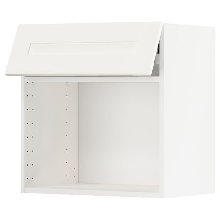 Навесной шкаф для СВЧ-печи, белый/Сэведаль белый 60x60 см IKEA МЕТОД 792.232.10
