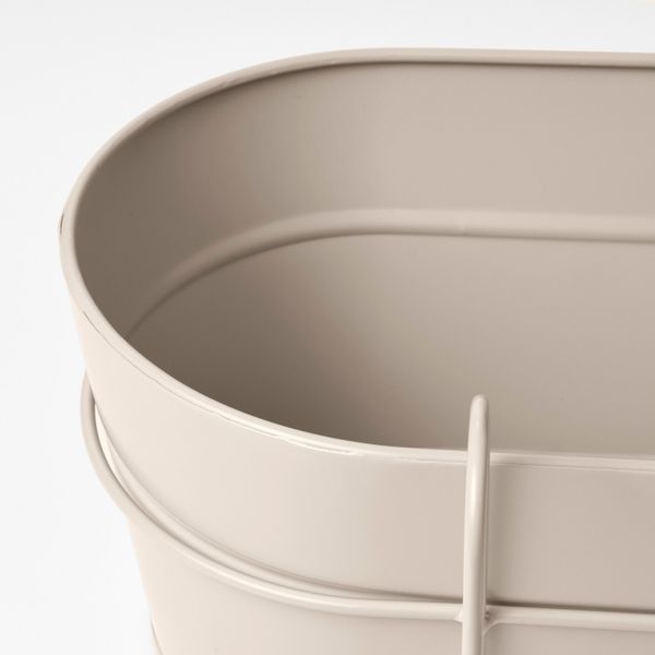 Ящик для цветов с держ, для дома, улицы бежевый 56x20 см IKEA VITLÖK ВИТЛОК 104.758.18 - схема-чертеж с размерами