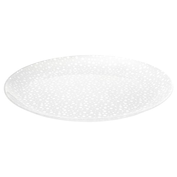 Тарелка, матовое стекло 26 см IKEA INBJUDEN ИНБЬЮДЕН 704.912.88 - фото 1