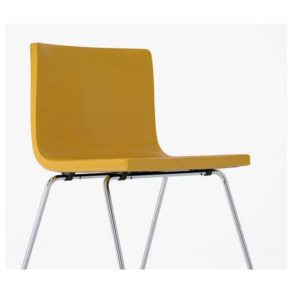 Стул БЕРНГАРД, хромированный, Кават темно-желтый - фото 5