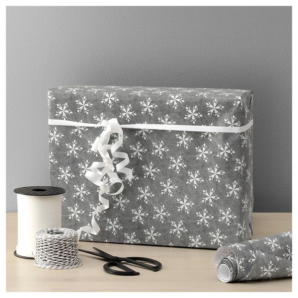 Рулон оберточной бумаги ВИНТЕР 2017, серый, белый (4x0.7 м) - схема-чертеж с размерами