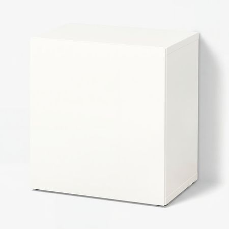 BESTÅ Стеллаж с дверью - белый/Lappviken белый 60x42x64 см