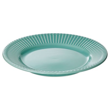 Тарелка десертная, бирюзовый 21 см IKEA STRIMMIG СТРИММИГ 804.862.86