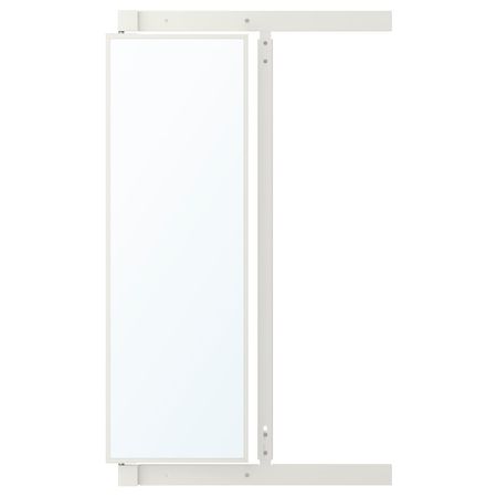 Выдвижное зеркало с крючками, белый 25x4x75 см IKEA КОМПЛИМЕНТ 604.057.76
