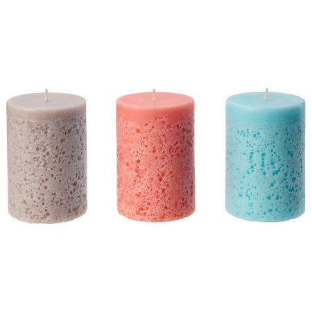 Неароматическая свеча формовая СОММАР 2018, синий/оранжевый (10 см)