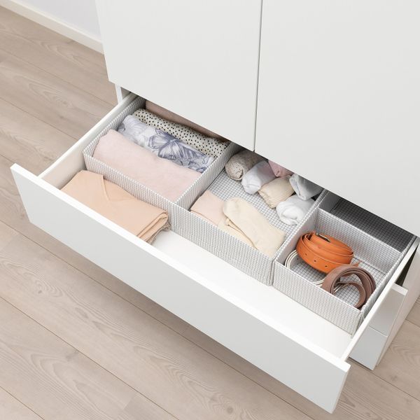 Ящик, белый, береза 80x57x20 см IKEA СКРОВА 692.430.96 - схема-чертеж с размерами