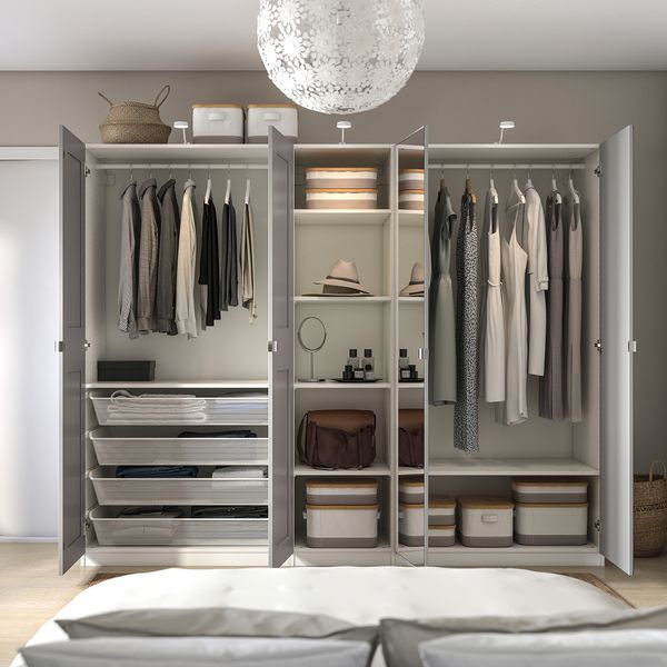 Гардероб, 250x60x201 см IKEA PAX ПАКС, GRIMO ГРИМО, VIKEDAL ВИКЕДАЛЬ 694.780.80 - фото 3