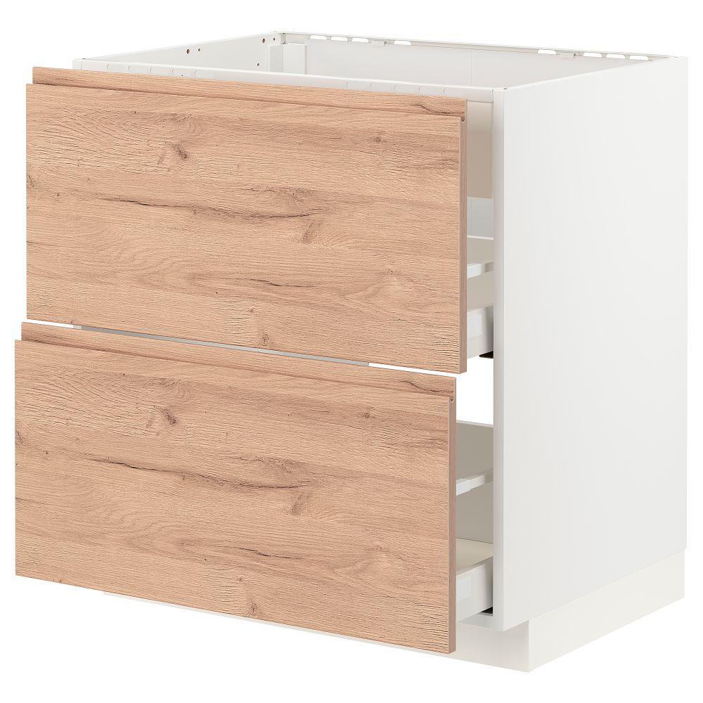 Шкаф для Варочная панели, вытяжка, ящик, 80x60 cm IKEA METOD МЕТОД, MAXIMERA МАКСИМЕРА 794.023.96 - фото 1