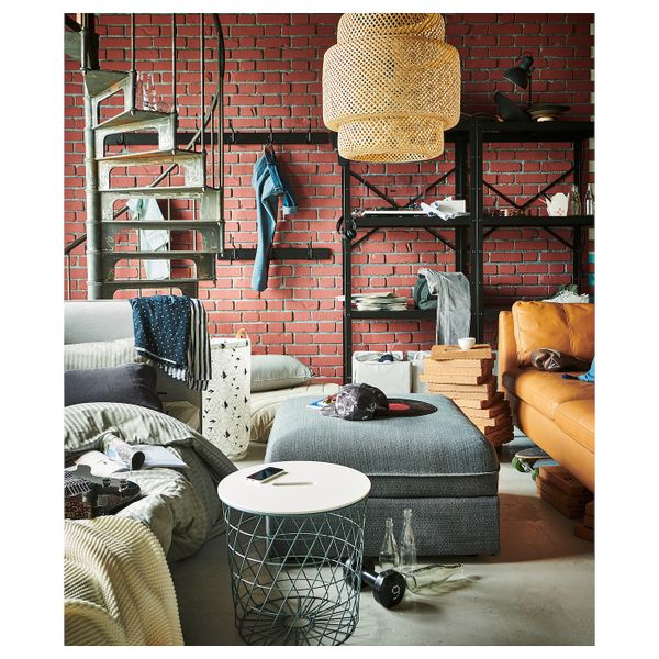 Стеллаж, черный 254x40x190 см IKEA BROR БРУР 094.717.55 - фото 3